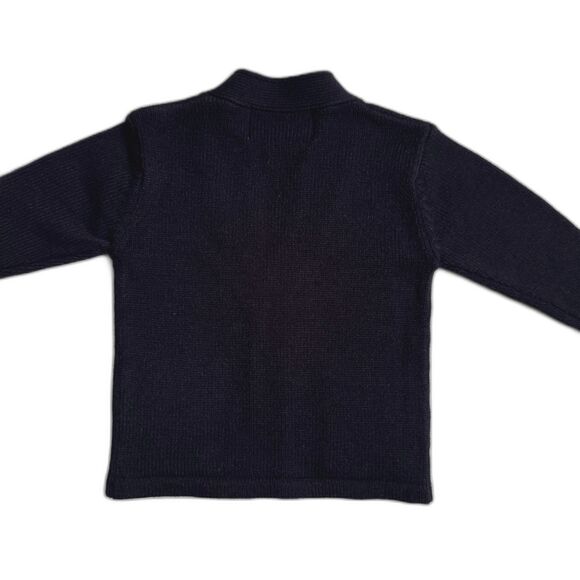 Dickies Kids Navy Blue V-Neck Uniform Button Cardigan XS 4 - Picture 2 of 4